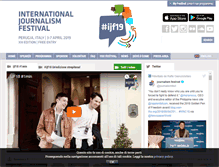 Tablet Screenshot of festivaldelgiornalismo.com